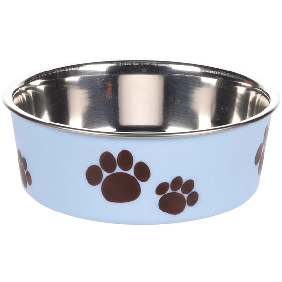 Flamingo Kena Blue Bowl – Non-Slip Medium Pet Feeding Bowl, Durable Design