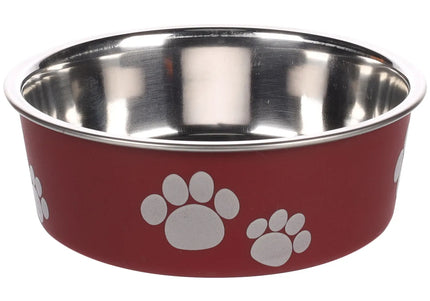 Flamingo Kena Maroon Bowl – Extra Large Non-Slip Feeding Bowl, Durable Design