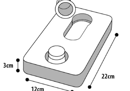 Flamingo Braintrain Gauss Mini Intelligence Toy – Interactive Puzzle, 22x12cm, Durable Design