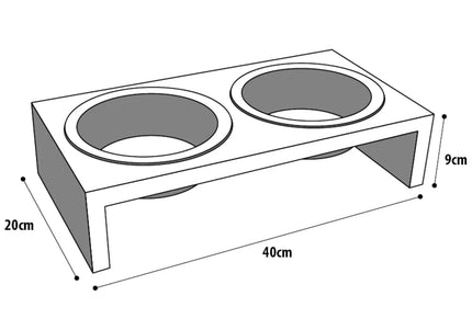 Flamingo Kobushi Black Raised Bowls – Small Size, Sturdy Stand, Modern Design