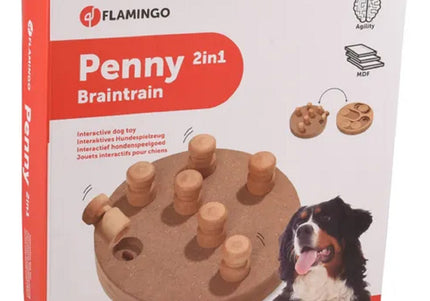 Flamingo Braintrain Penny 2in1 Double-Sided Puzzle Toy – Interactive Enrichment, 32cm