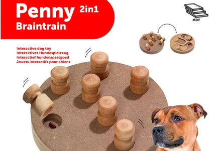 Flamingo Braintrain Penny 2in1 Double-Sided Puzzle Toy – Interactive Enrichment, 32cm