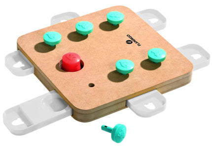 Flamingo Cube Braintrain Dog Puzzle Toy – Interactive Educational Enrichment Game