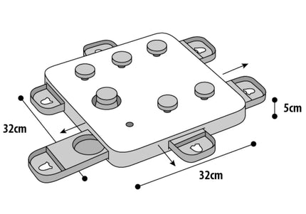 Flamingo Cube Braintrain Dog Puzzle Toy – Interactive Educational Enrichment Game