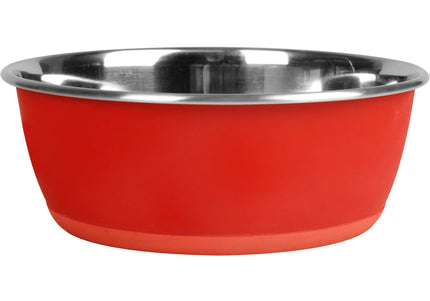 Flamingo Tobias Red Pet Bowl – Large Size with Writable Blackboard Coating, Versatile Design