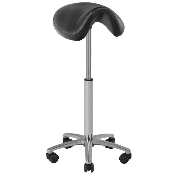 Activ 001B High Saddle Stool – Adjustable Height, Ergonomic Black Design