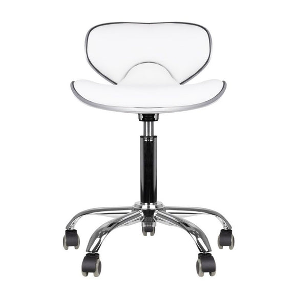 Gabbiano Q 4599 Grooming Chair – Adjustable Height, Supportive Backrest, White Finish