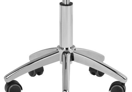 Gabbiano AM 304 Grooming Chair – Adjustable Black Stool with Backrest, Ergonomic Design