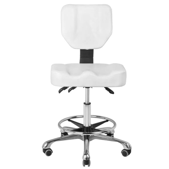 Activ A-4299 Contoured Grooming Chair – Comfortable Rocking Design in White Finish