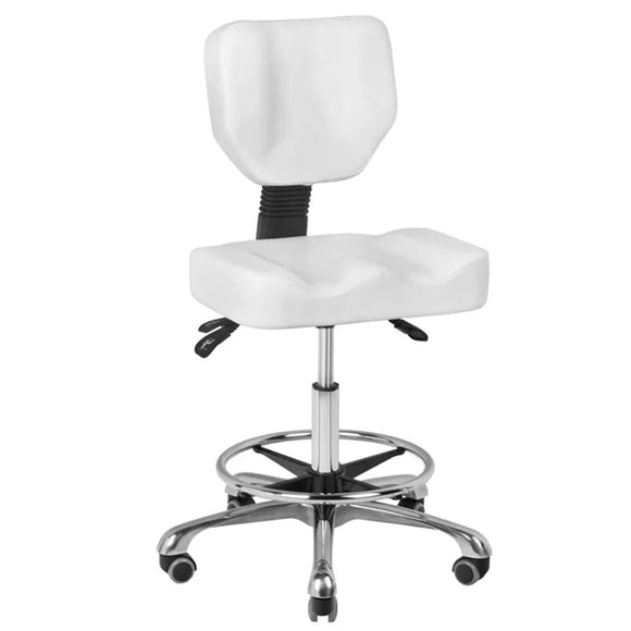 Activ A-4299 Contoured Grooming Chair – Comfortable Rocking Design in White Finish