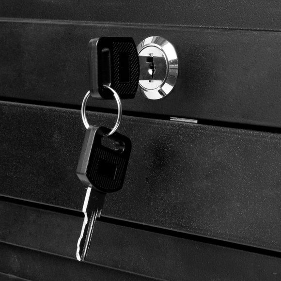 Gabbiano 100C Grooming Salon Cabinet – Lockable Mobile Storage, 15 Compartments, 4 Litter Boxes, Black