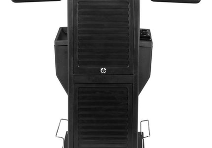 Gabbiano 100C Grooming Salon Cabinet – Lockable Mobile Storage, 15 Compartments, 4 Litter Boxes, Black