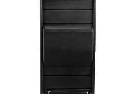 Gabbiano 100C Grooming Salon Cabinet – Lockable Mobile Storage, 15 Compartments, 4 Litter Boxes, Black