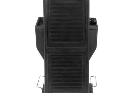 Gabbiano 100C Grooming Salon Cabinet – Lockable Mobile Storage, 15 Compartments, 4 Litter Boxes, Black