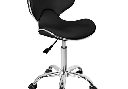 Gabbiano Q 4599 Grooming Chair – Adjustable Black Seat with Supportive Backrest