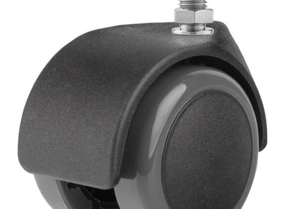 Active Black Replacement Wheel with Threaded Stem – Smooth Rolling, Durable Design, 1 Piece