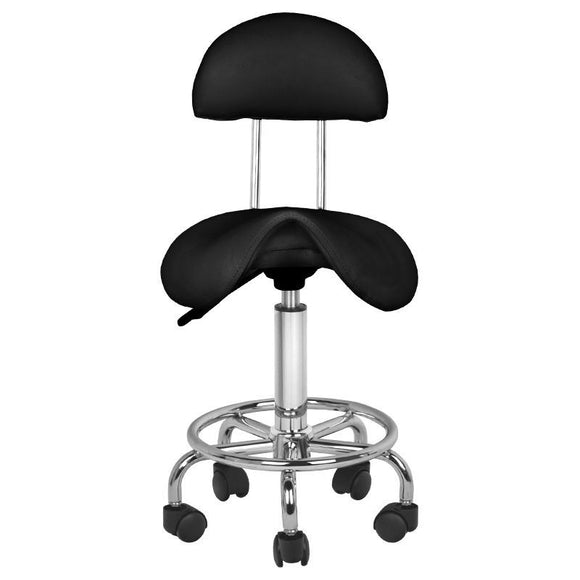 Activ 6001 Black Grooming Stool – Ergonomic Contoured Seat and Backrest, Comfortable Design
