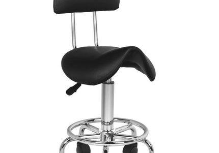 Activ 6001 Black Grooming Stool – Ergonomic Contoured Seat and Backrest, Comfortable Design