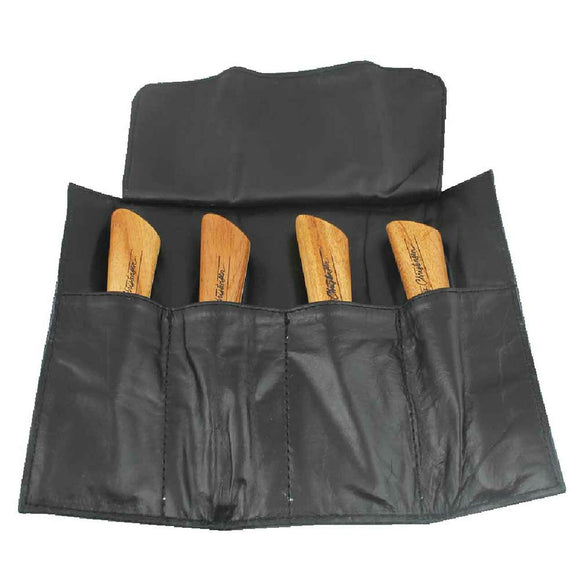 Chris Christensen Leather Stripping Knife Roll – Premium Case Holds Four Trimmers Securely