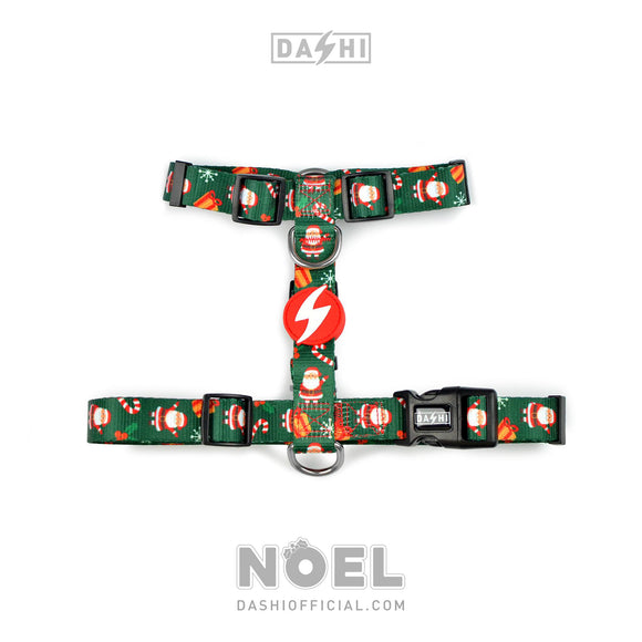 Dashi Noel Back Harness – Christmas Santa Claus Design, Adjustable, Size Small