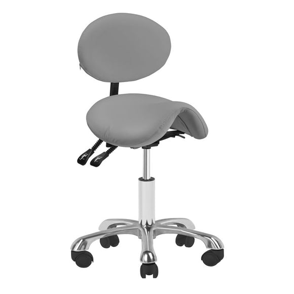 Giovanni Exclusive Grooming Chair – Ergonomic Adjustable Design in Gray, Premium Comfort
