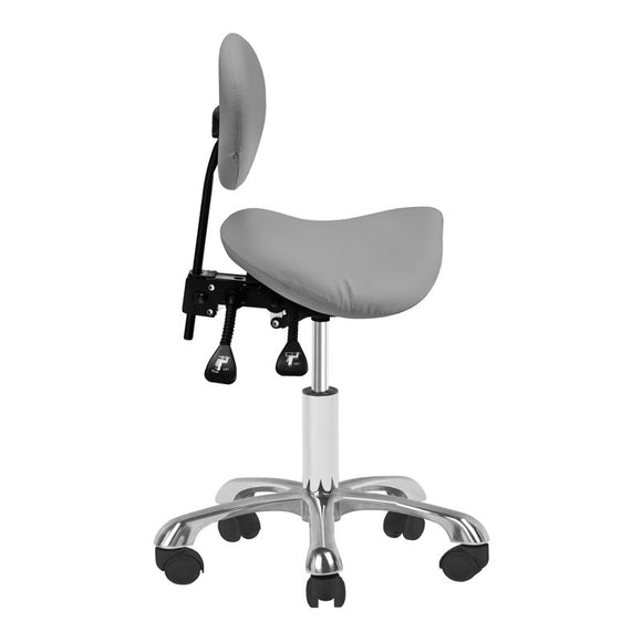 Giovanni Exclusive Grooming Chair – Ergonomic Adjustable Design in Gray, Premium Comfort