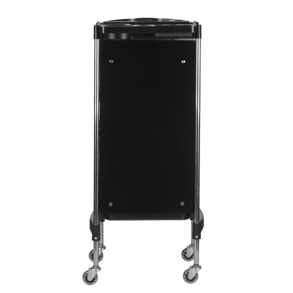 Gabbiano FX11-2 Grooming Trolley – Black Storage Cart with 4 Drawers and Side Handles