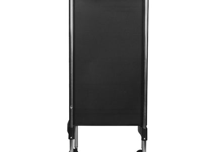 Gabbiano FX Grooming Assistant – Black Storage Cart with 5 Litter Boxes and Side Holders