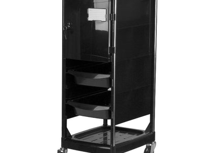 Gabbiano FX10C Grooming Assistant – Plastic Organizer with 4 Litter Boxes, 2 Closed Compartments