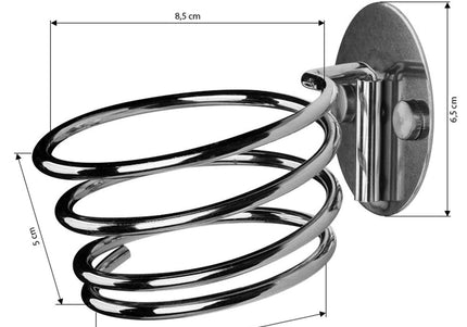 Activ Dryer Holder FX24 – Wall-Mounted Chrome-Plated Steel Hand Dryer Support, Durable Design