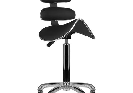 Activ AM-880 Speed Black Grooming Chair – Elegant Profiled Design with Adjustable Height and Rubber Wheels