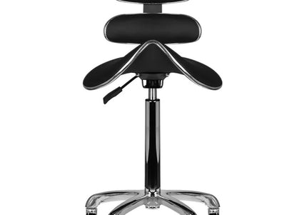 Activ AM-880 Speed Black Grooming Chair – Elegant Profiled Design with Adjustable Height and Rubber Wheels