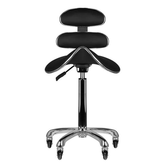 Activ AM-880 Speed Black Grooming Chair – Elegant Profiled Design with Adjustable Height and Rubber Wheels