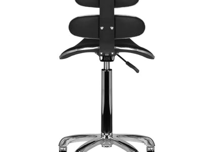 Activ AM-880 Speed Black Grooming Chair – Elegant Profiled Design with Adjustable Height and Rubber Wheels