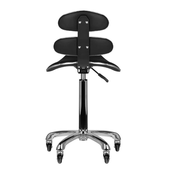 Activ AM-880 Speed Black Grooming Chair – Elegant Profiled Design with Adjustable Height and Rubber Wheels