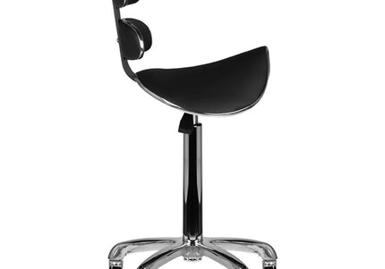 Activ AM-880 Speed Black Grooming Chair – Elegant Profiled Design with Adjustable Height and Rubber Wheels