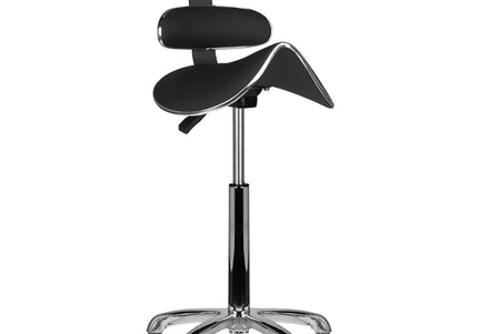 Activ AM-880 Speed Black Grooming Chair – Elegant Profiled Design with Adjustable Height and Rubber Wheels