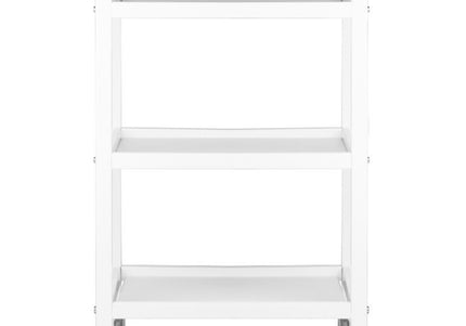 Activ HS-09 Grooming Trolley – White Metal Frame, 3 Shelves, Mobile Storage Solution