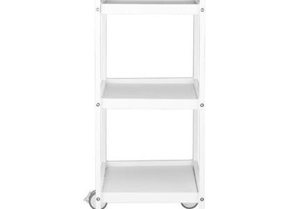 Activ HS-09 Grooming Trolley – White Metal Frame, 3 Shelves, Mobile Storage Solution