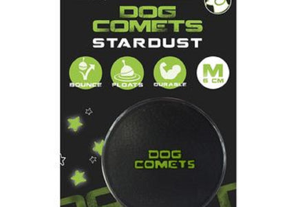 Dog Comets Stardust Rubber Ball Black 6cm – Durable Floating Toy, Medium Size