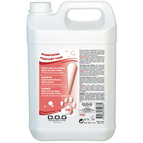 Dog Generation Purifying Shampoo 5L – Concentrated Anti-Dandruff Formula, 1:4 Mix Ratio