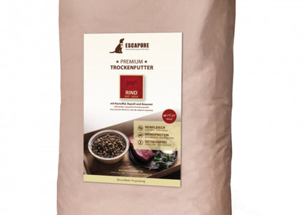 Escapure Premium Puppy Rind – Oven-Baked High Quality Beef Puppy Food, 12kg Bag