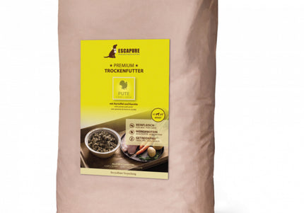 Escapure Premium Pute Dog Food – Oven-Baked Turkey Recipe, High-Quality 12kg Bag