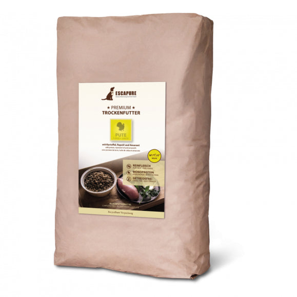 Escapure Premium Puppy Pute – Oven-Baked Turkey Puppy Food, High Quality, 12kg Bag