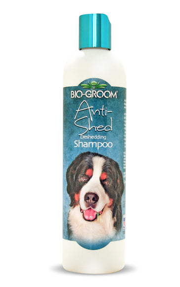 Bio-Groom Anti-Shed Shampoo – Professional Undercoat Removal Formula, 355ml, Reduces Shedding