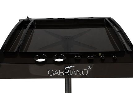 Gabbiano 265 Grooming Salon Assistant – Black Rolling Tray with Built-In Timer