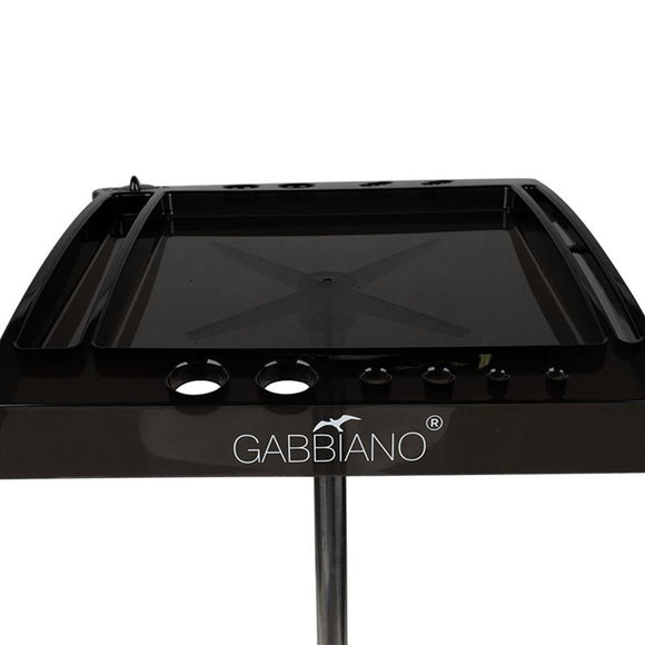 Gabbiano 265 Grooming Salon Assistant – Black Rolling Tray with Built-In Timer