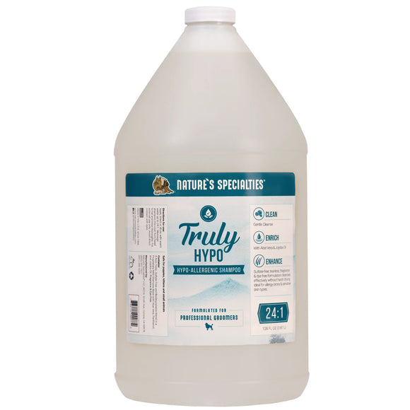 Nature's Specialties Truly Hypo Shampoo – Hypoallergenic Concentrate, 1:24 Dilution, 3.8L Gentle Formula