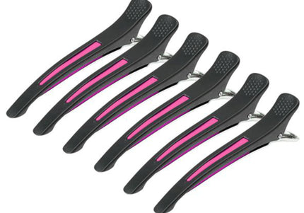 Activ Neon Mix Hairdressing Clips – Bright Orange Set, 6 Durable Grip Pieces