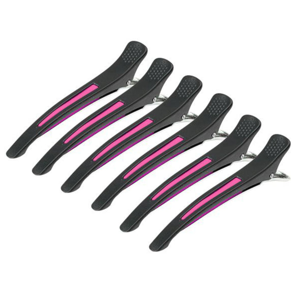 Activ Neon Mix Hairdressing Clips – Bright Orange Set, 6 Durable Grip Pieces